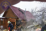 Последствия крушения легкомоторного самолета в СНТ «Отдых-3» в Подмосковье, 28 февраля 2019 года