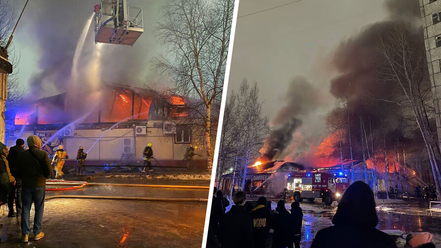 Очевидица рассказала подробности пожара в торговом центре в Нефтеюганске