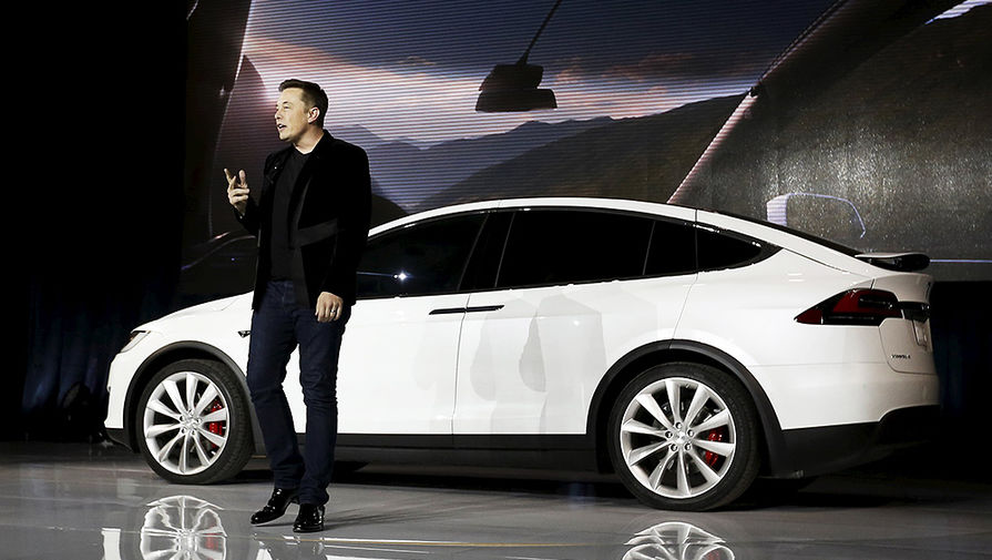 Глава Tesla Motors Элон Маск на&nbsp;премьере Tesla Model X