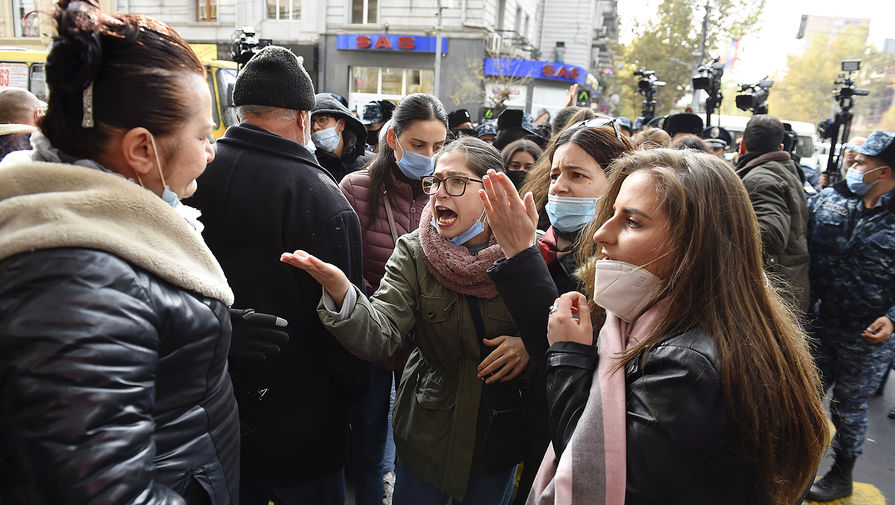 Акция протеста оппозиции в&nbsp;Ереване, 19 ноября 2020 года