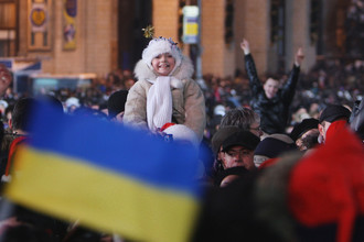 Встреча Нового года на площади Независимости в Киеве