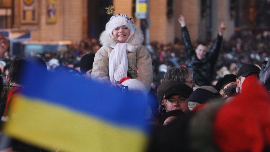 Встреча Нового года на площади Независимости в Киеве