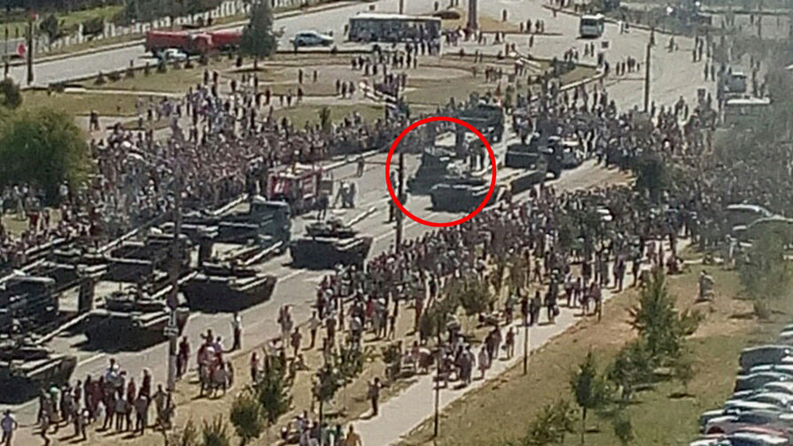 Инцидент с&nbsp;участием танка Т-34 после военного парада в&nbsp;Курске, 23 августа 2018 года