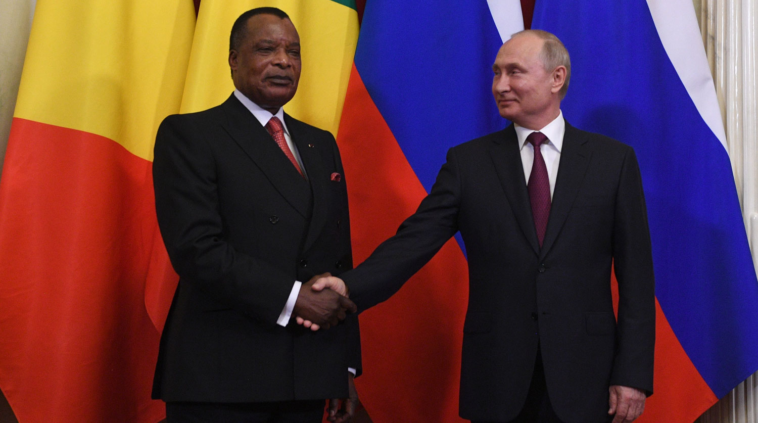 Vladimir Putin, Congo-Brazzaville, Lybia, President of Republic Congo-Brazz...