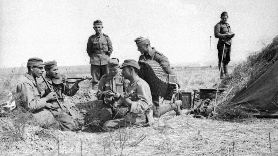 Румынская пехота возле Дона, 1942 год