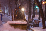 Уборка снега на Тверском бульваре