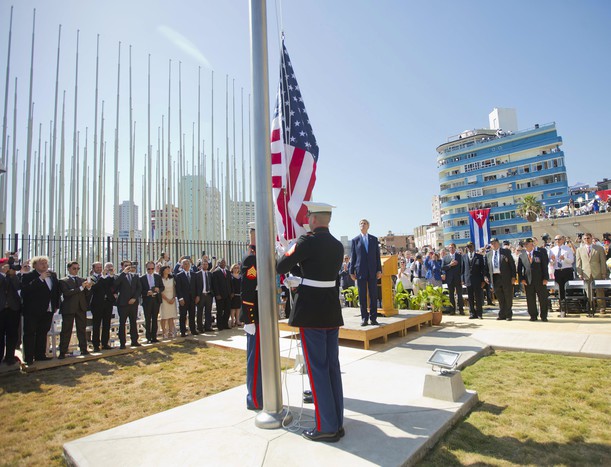 Официальная церемония открытия посольства США