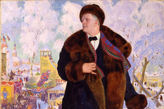 Борис Кустодиев. Портрет Ф. И. Шаляпина. 1922