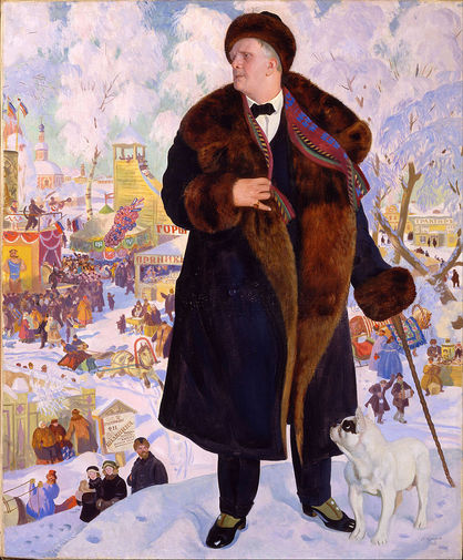 Борис Кустодиев. Портрет Ф. И. Шаляпина. 1922
