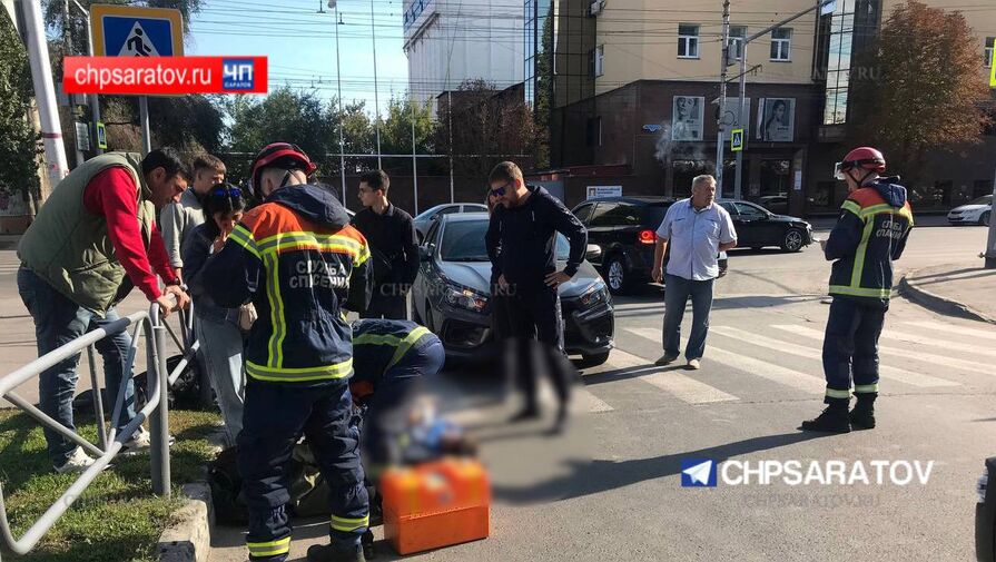 В Саратове в ДТП пострадали два мальчика на самокатах