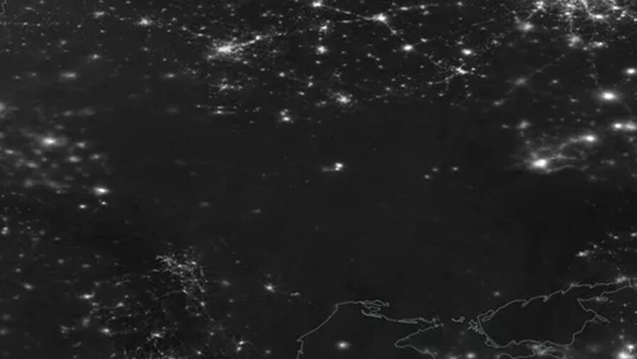 NASA показало космическое фото оставшейся без света Украины