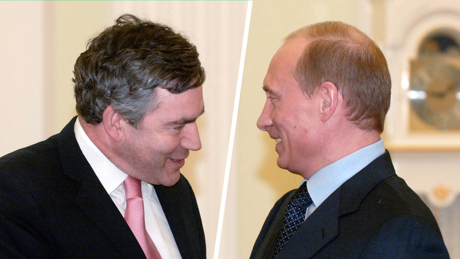 Экс-премьер Британии Браун вспомнил, как его "заставили" смотреть на Путина снизу вверх