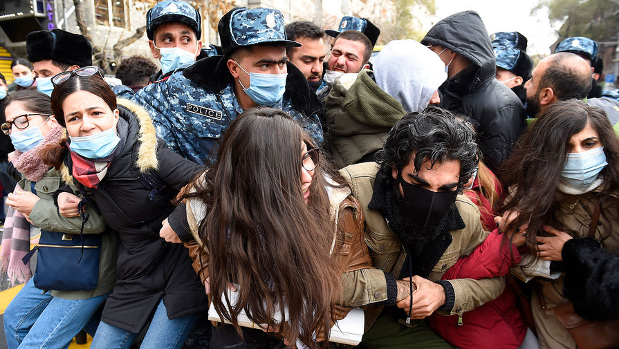 Акция протеста оппозиции в&nbsp;Ереване, 19 ноября 2020 года