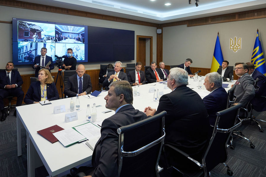 Президент Владимир Зеленский на встрече с делегацией Конгресса Соединенных Штатов Америки, 6 сентября 2021 года 