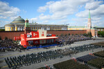 Парадные расчеты на Красной площади в Москве перед началом военного парада, посвященного 80-летию Победы в Великой Отечественной войне, 09 мая 2025 года