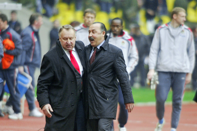 12 мая 2007 года. С главным тренером «Спартака» Владимиром Федотовым после матча чемпионата России (1:1)