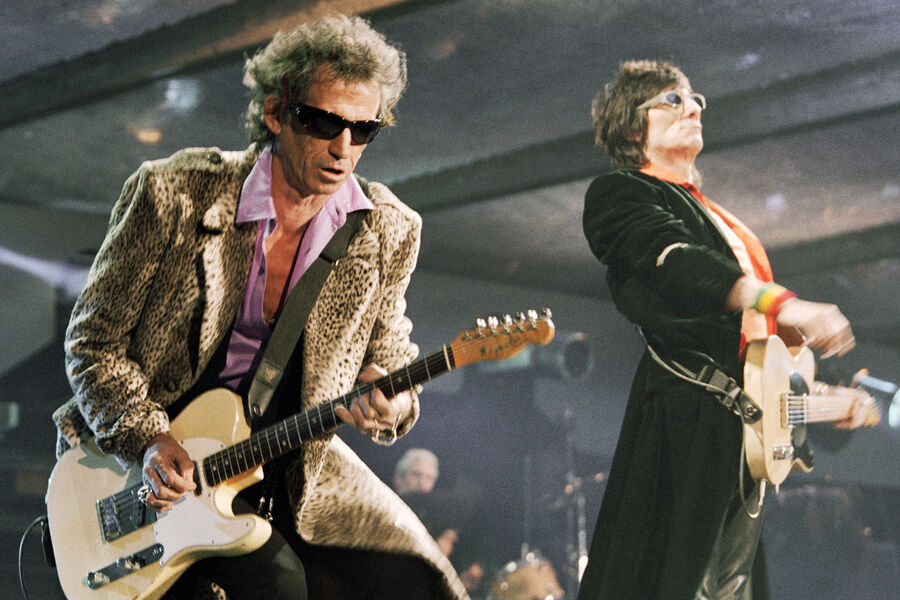 Во время концерта The Rolling Stones в Москве, 11 августа 1998 года