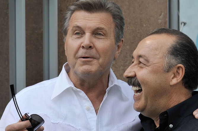 Певец Лев Лещенко и Валерий Газзаев, 2010 год