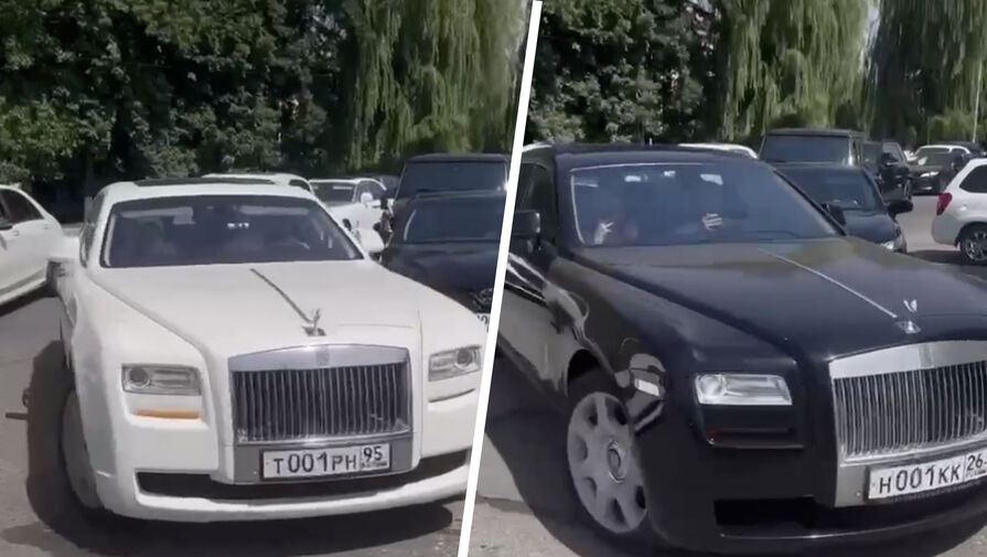 В Чечне гости приехали на свадьбу на 14 автомобилях Rolls-Royce