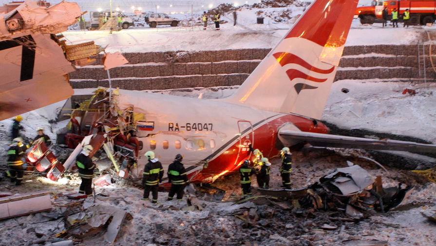 На&nbsp;месте крушения самолета Ту-204 у&nbsp;аэропорта Внуково, 29 декабря 2012 года