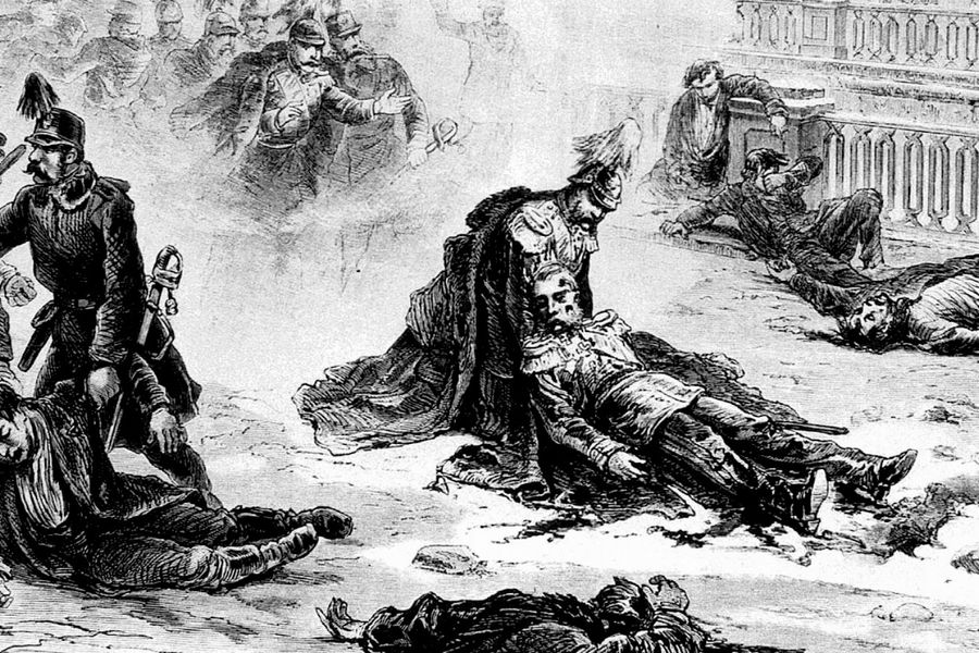 «Покушение на императора Александра II в Петербурге» (1881). Рисунок Г. Бролинга