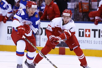 Сборная России обыграла Данию в четвертьфинале молодежного чемпионата мира по хоккею