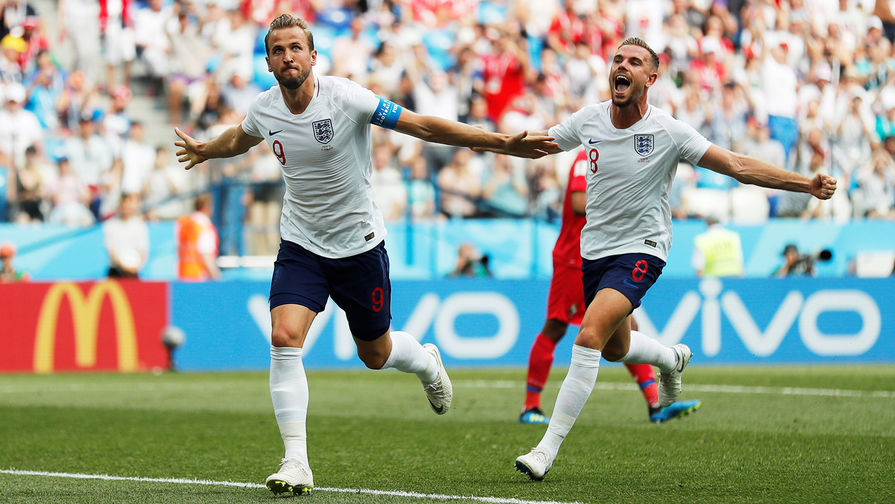 Во время матча группового этапа чемпионата мира по футболу между сборными Англии и Панамы в Нижнем Новгороде, 24 июня 2018 года
