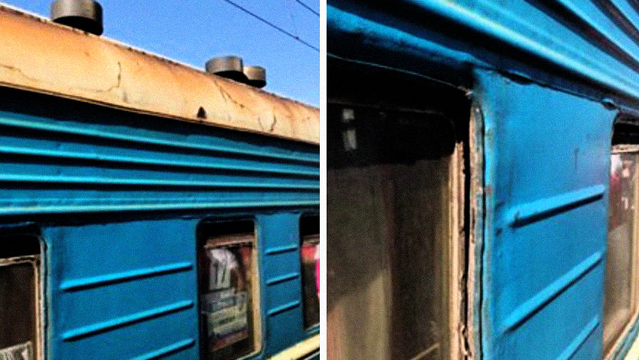 «Драндулет в один конец»: в Сети высмеяли дырявый украинский поезд