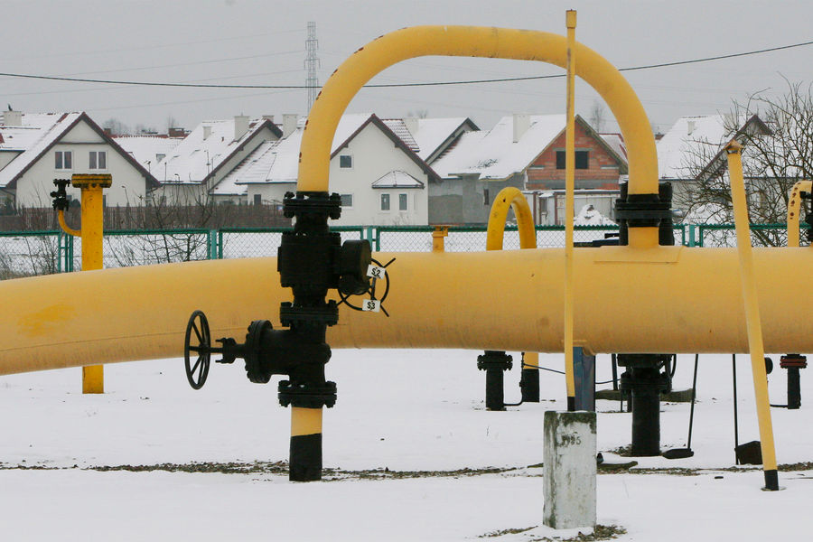 Компрессорная станция в Польше для газа, импортируемого из России