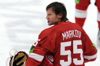 Даниил Марков в одном из матчей за «Витязь»