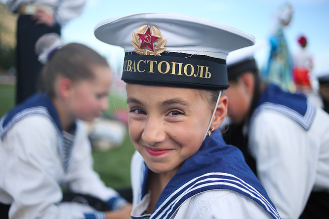 В детском центре «Артек», 2014 год