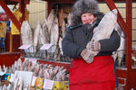 Продавщица на рынке в Якутске в 30-градусный мороз, январь 2020 года