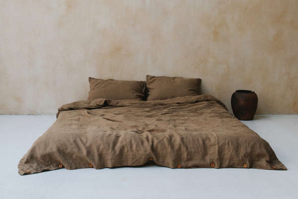 Комплект постельного белья из умягчённого льна