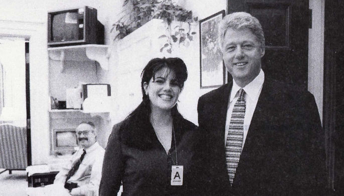 ÐÑÐµÐ·Ð¸Ð´ÐµÐ½Ñ Ð¡Ð¨Ð Ðилл ÐлинÑон и Ðоника ÐевинÑки, 1995 год