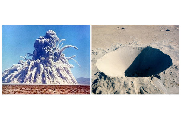 Подземный ядерный взрыв/кратер