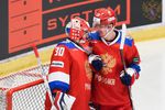 Эпизод хоккейного матча Россия — Чехия