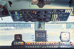 В кабине сверхзвукового пассажирского самолета ТУ-144, 1969 год