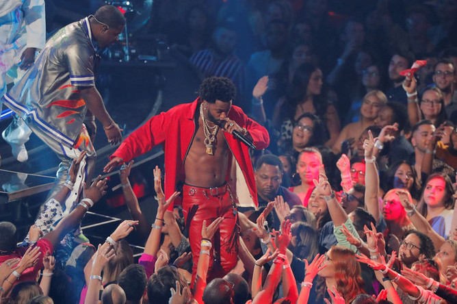Big Sean и ASAP Ferg во время церемонии вручения премии MTV Video Music Awards в Нью-Джерси, 26 августа 2019 года