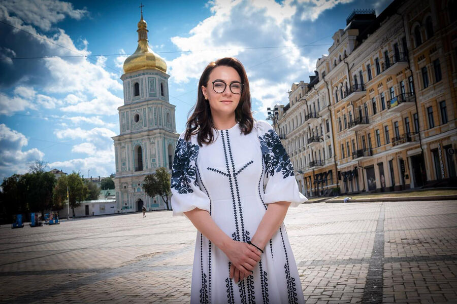 Будущая премьер-министр Украины Юлия Свириденко в&nbsp;Киеве, 24&nbsp;августа 2023&nbsp;года