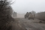 Военная техника в окрестностях Артемовска, 24 марта 2023 года