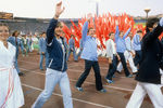 Торжественная церемония закрытия летних Олимпийских игр в Москве, 3 августа 1980 года. Большая спортивная арена Центрального стадиона имени В. И. Ленина (сейчас — «Лужники»)