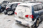 Последствия массового ДТП на федеральной трассе М-11 в Новгородской области, 26 февраля 2023 года