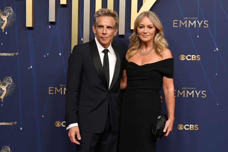 Бен Стиллер с&nbsp;женой Кристин Тейлор на&nbsp;премии «Эмми» в&nbsp;Лос-Анджелесе, 2025&nbsp;год