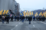 Участники акции в Киеве, посвященной годовщине начала событий на «майдане»