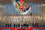 Торжественная церемония вступления в должность вновь избранного Президента России Бориса Ельцина, 9 августа 1996 года 