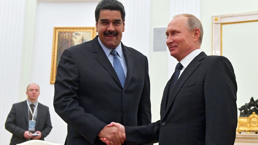 Президент России Владимир Путин и президент Боливарианской Республики Венесуэла Николас Мадуро во время встречи, 2017 год