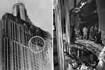 Последствия столкновения бомбардировщика B-25 со зданием Эмпайр-стейт-билдинг (Empire State Building) в Нью-Йорке, 28 июля 1945 года