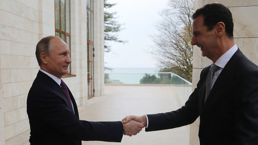 Президент России Владимир Путин и президент Сирии Башар Асад во время встречи в&nbsp;Сочи, 20&nbsp;ноября 2017&nbsp;года
