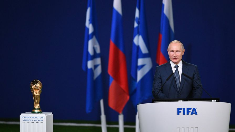 Президент России Владимир Путин на заседании 68-го конгресса ФИФА