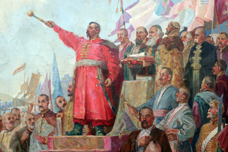 Фрагмент картины «Переяславская Рада. 1654 г.»